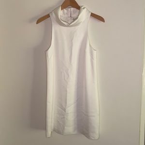 Keepsake Brand white cowl neck sleeveless top tunic dress in white. Perfect.